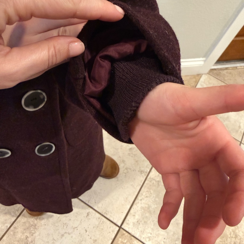 L.L. Bean full length pea coat trench - Picture 8 of 11
